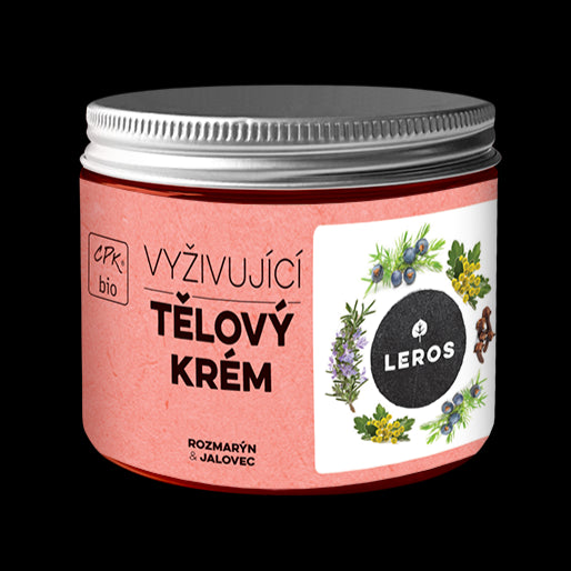 LEROS Vyživující tělový krém BIO (200 ml) - Rozmarýn & jalovec