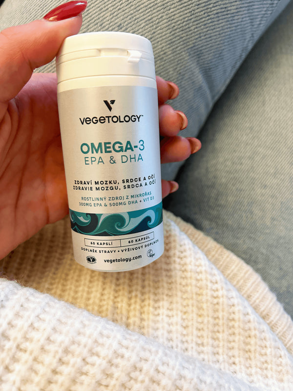 Vegetology Omega-3 (Opti3) - EPA a DHA s vitamínom D3 (60 kapsúl)