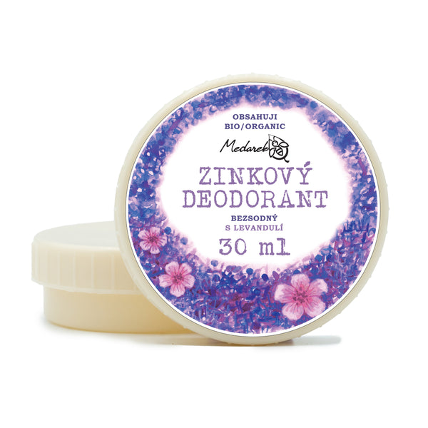 Medarek Krémový deodorant zinkový bez sody - Levandule (30 ml)