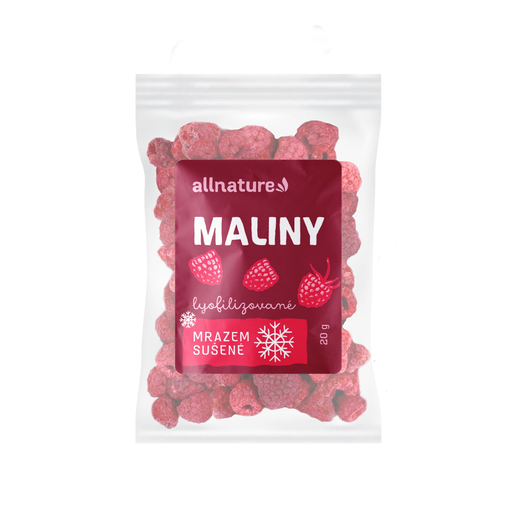 Allnature mrazom sušené maliny (100 g)