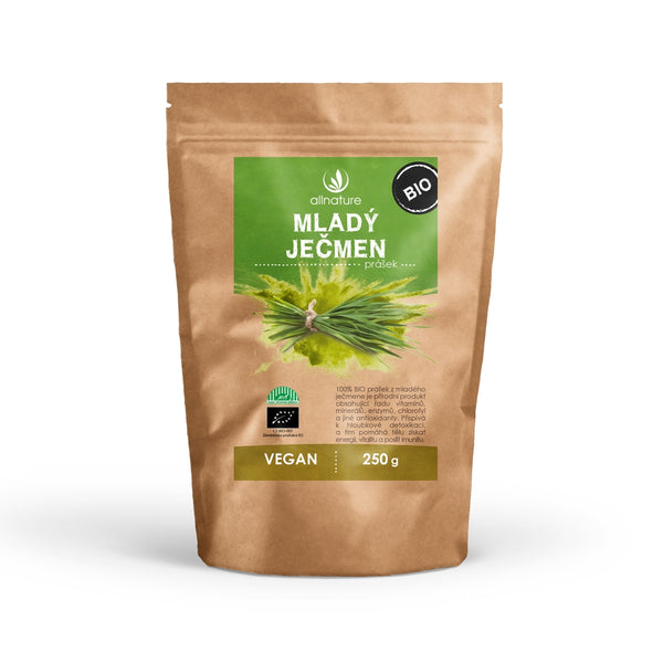 Allnature Mladý jačmeň v prášku <tc>BIO</tc>