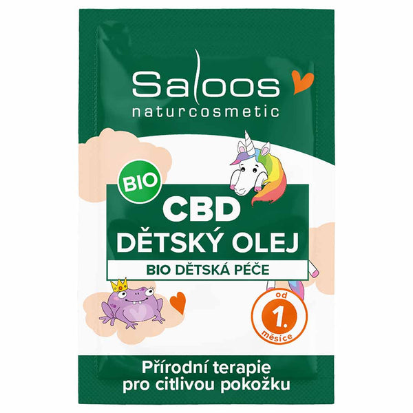 Saloos Zklidňující dětský olej s konopím BIO - vzorek (1 ml)