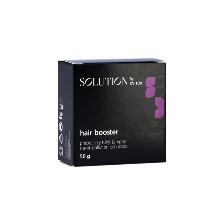 Kvitok Solution Prebiotický tuhý šampón s ochranou proti znečisteniu Hair Booster (50 g)