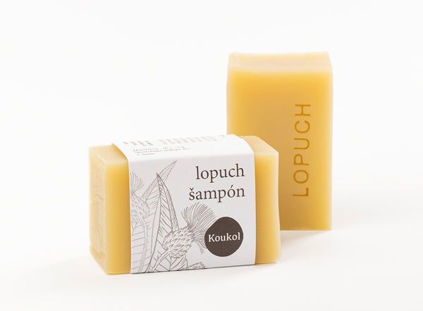 Koukol Soap Factory Tuhý šampón proti lupinám - Lopúch (70 g)