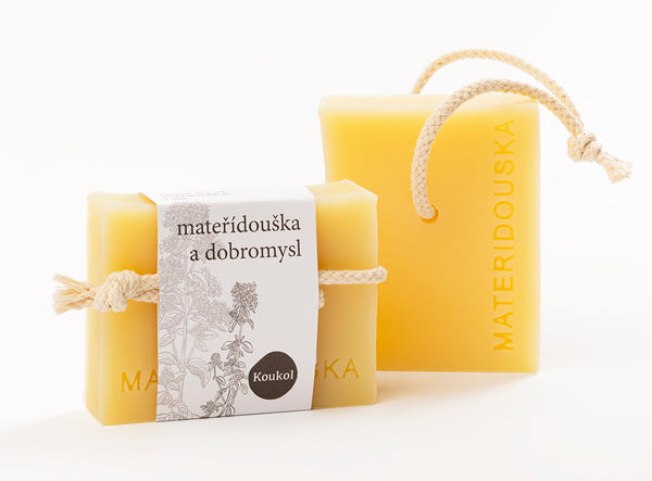 Koukol Soap Factory Tuhé mydlo pre citlivú pokožku - Pestrec mariánsky a rakytník (90 g)