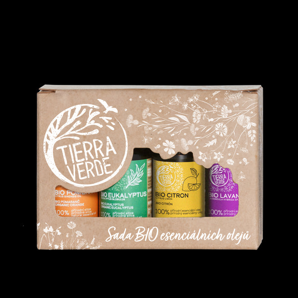 Tierra Verde Sada esenciálních olejů BIO (4 x 10 ml) - s lavandinem