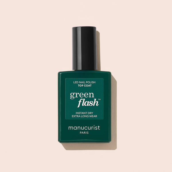 Manucurist Green Flash LED vrchný gél lak na nechty - Top Coat (15 ml)