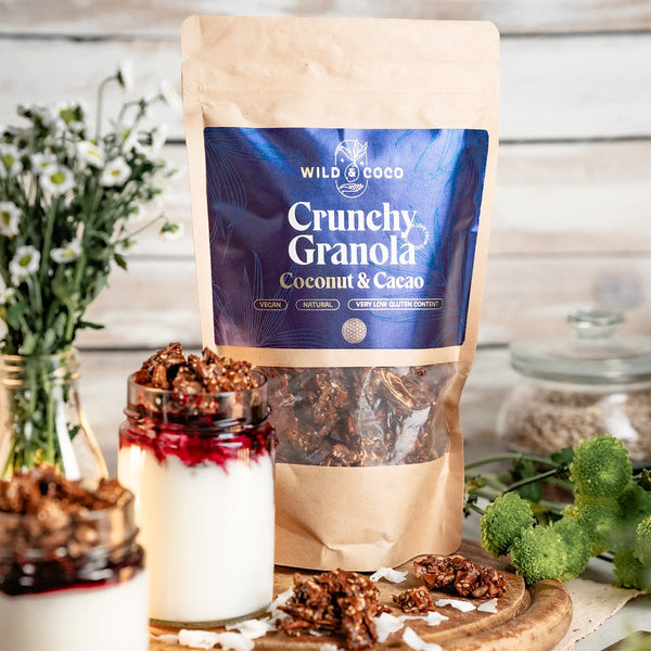 Wild & Coco Crunchy Granola Kokos a kakao (250 g)