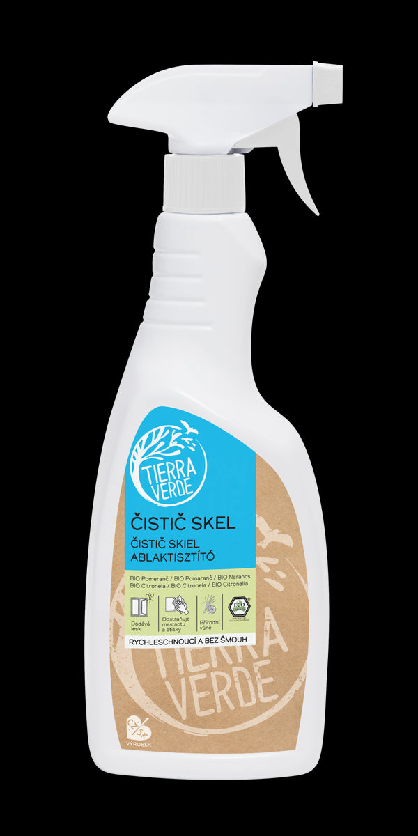 Tierra Verde Čistič skla s <tc>BIO</tc>pomarančom a citronelou (750 ml)