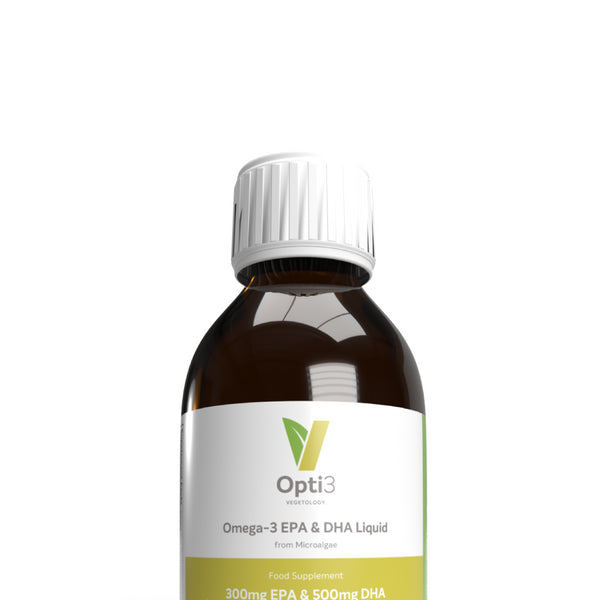 Vegetology Opti3 Liquid Omega-3 EPA a DHA s vit. D3 (150 ml) - bez príchute