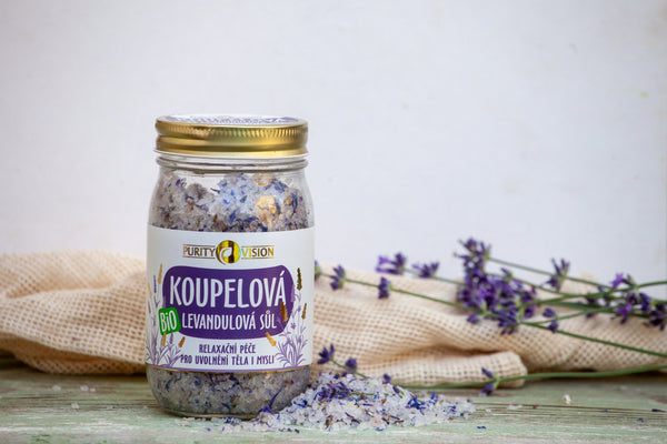 Purity Vision Levanduľová soľ do kúpeľa (400 g)