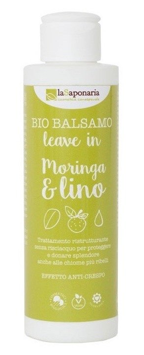 laSaponaria Bezoplachový kondicionér s moringou a ľanovým olejom <tc>BIO</tc> (150 ml)