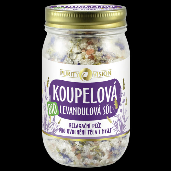 Purity Vision Levanduľová soľ do kúpeľa (400 g)