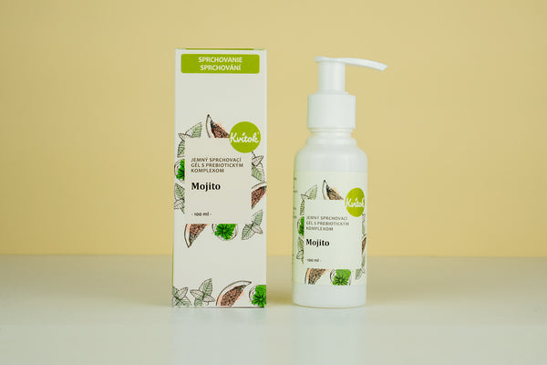 Kvitok Jemný sprchový gél s prebiotickým komplexom Mojito (100 ml)