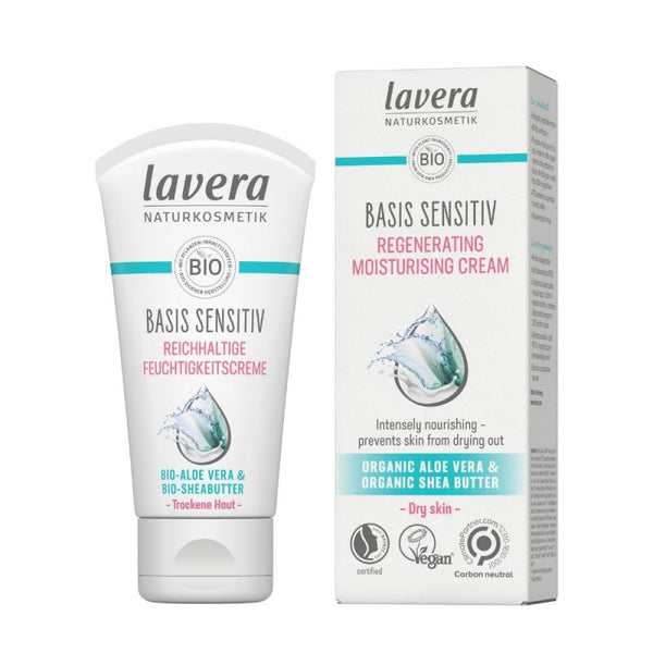 Lavera Basis Sensitive Hydratačný a regeneračný krém na suchú pleť <tc>BIO</tc> - denný (50 ml)