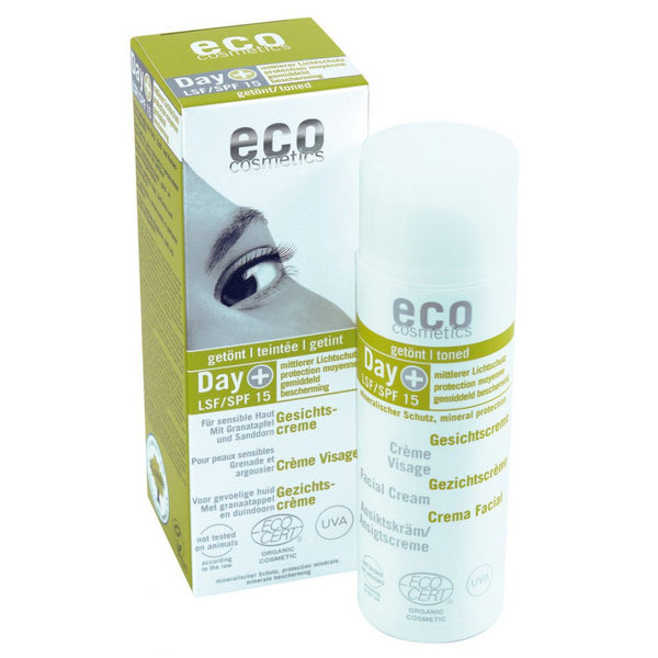 Eco Cosmetics Denný tónovací a opaľovací krém SPF 15 <tc>BIO</tc> (50 ml)