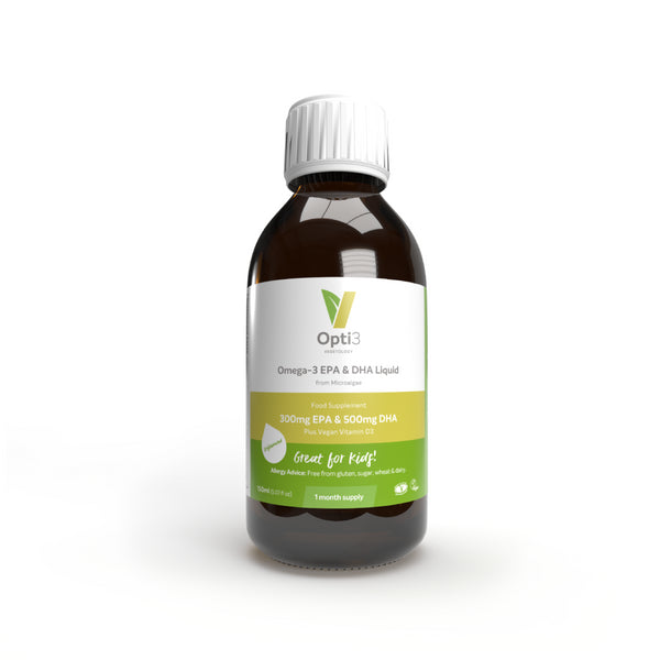 Vegetology Opti3 Liquid Omega-3 EPA a DHA s vit. D3 (150 ml) - bez príchute