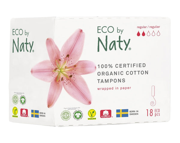 Tampóny Eco by Naty Regular (18 ks)