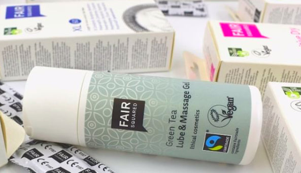 Fair Squared Lubrikační a masážní gel se zeleným čajem (150 ml)